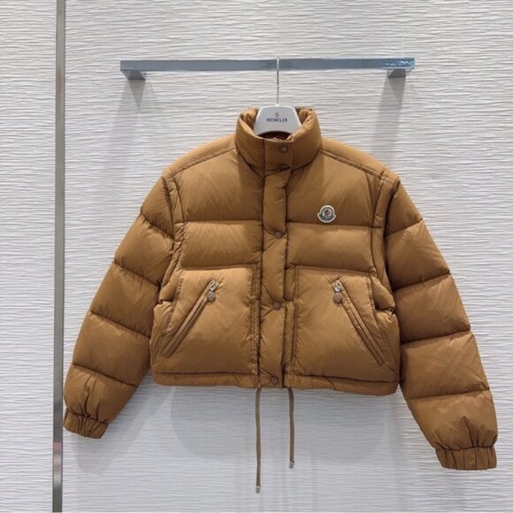 Moncler Women's Tan Puffer Jacket - Picture 1 of 8